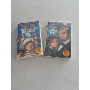 The Littlest Rebel And Poor Little Rich Girl (VHS, 2002) New In Wrapper
